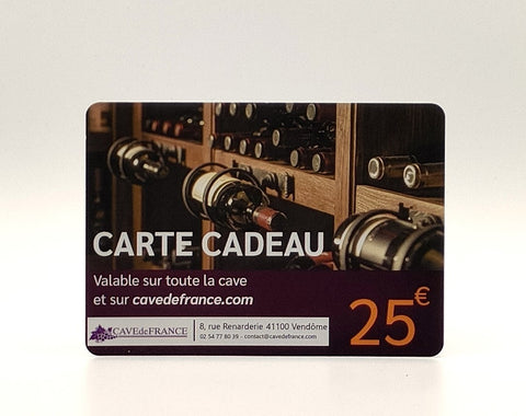 CARTE CADEAU 25€