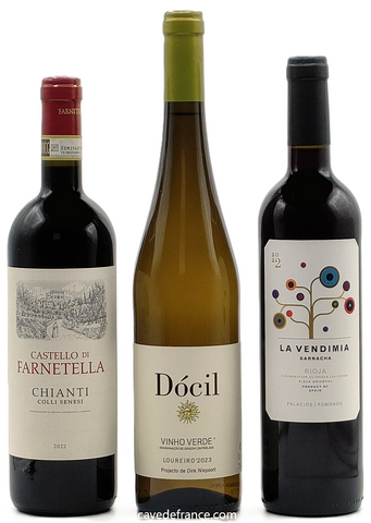TRIO vins Italie - Portugal - Espagne