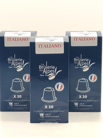Café Italiano compatible Nespresso 20caps X 3